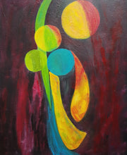 Charger l'image dans la galerie, LALLEMENT Martine - La ronde des couleurs 2,  tableau, Acrylique sur toile