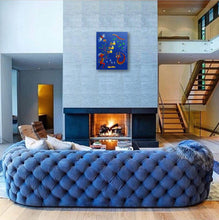 Charger l&#39;image dans la galerie, LE BRICQUIR Danielle  : Sérénade pour la nuit tombante (Tableau, huile sur toile), mise en situation