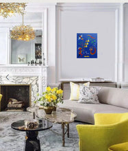 Charger l&#39;image dans la galerie, LE BRICQUIR Danielle  : Sérénade pour la nuit tombante (Tableau, huile sur toile), mise en situation