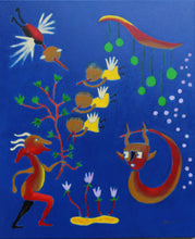 Charger l&#39;image dans la galerie, LE BRICQUIR Danielle  : Sérénade pour la nuit tombante (Tableau, huile sur toile)