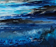 Charger l'image dans la galerie, HENRIC Florence  V.  -  Le bruit des souvenirs - tableau  paysage abstrait, signaure