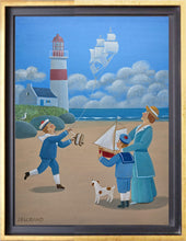 Charger l'image dans la galerie, LORAND Jean-Pierre  : Au fil du vent, Tableau encadré