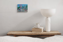 Charger l&#39;image dans la galerie, Lorand Jean-Pierre : La lecture, peinture acrylique sur toile, Mise en situation