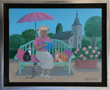 Charger l&#39;image dans la galerie, Jean-Pierre LORAND - La lecture, tableau encadré