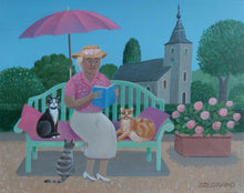 Charger l&#39;image dans la galerie, Lorand Jean-Pierre : La lecture, peinture acrylique sur toile