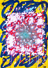 Charger l'image dans la galerie, LYX - Anita et the stars, série Mantras urbains tableau acrylique sur papier Arches