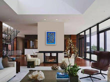 Charger l'image dans la galerie, LYX - Flamme bleue,  tableau, Acrylique sur papier Arches, mise en situation