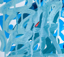 Charger l'image dans la galerie, LYX - Red fish , tableau acrylique sur papier Arches, détail