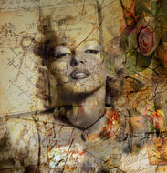 ADELIA -  Marilyn  Inconditionnel - XI, Technique mixte sur toile