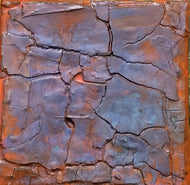 MAZUREK Véro : 25-09, Tableau abstrait, technique mixte texturée sur toile