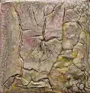 MAZUREK Véro : 25-10, Tableau abstrait, technique mixte texturée sur toile