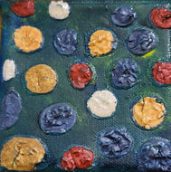 MAZUREK Véro : 25-13, Tableau abstrait, technique mixte texturée sur toile