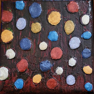 MAZUREK Véro : 25-15, Tableau abstrait, technique mixte texturée sur toile