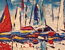Charger l'image dans la galerie, GUERRY Christiane - Partir (tableau, Acrylique  / toile), détail