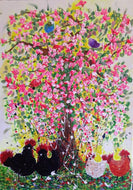 GUERRY Christiane - Rose Octobre (tableau, Acrylique  / toile)