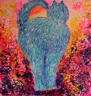 GUERRY Christiane - Saphir (tableau, Acrylique  / toile)