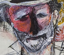 Charger l'image dans la galerie, SITELLE - Insubmersible douceur, portrait de Frédéric Schiffter (tableau, techniques mixtes / toile), Détails