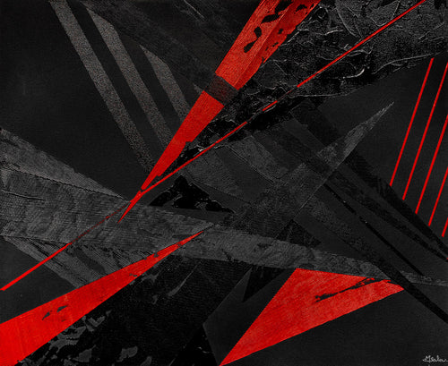 SALA Michèle  - Arrogance, tableau abstrait