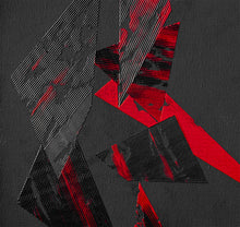 Charger l&#39;image dans la galerie, SALA Michèle  - Rencontre noir, tableau abstrait, détail