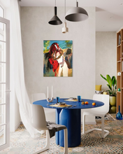 Charger l&#39;image dans la galerie, SITELLE - Liseuse de dos (tableau, Acrylique / toile), mise en situation