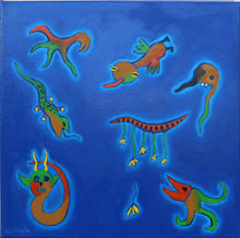 Charger l&#39;image dans la galerie, LE BRICQUIR Danielle  : Soir bleu d&#39;été (Tableau, huile sur toile)