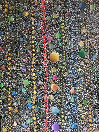 TOUSSAINT - Les bulles (tableau, Acrylique / Toile)