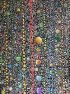 TOUSSAINT - Les bulles (tableau, Acrylique / Toile)