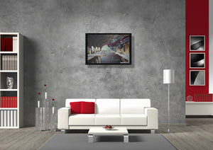 VAN QUICKENBORNE Thierry - Le temps suspendu, tableau, Acrylique et Huile sur toile ou impression sur dobond (Copie)