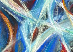 WOLF Kristina Viera - Monte, tableau, Pastel sur papier, détail