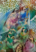 Charger l'image dans la galerie, AL HATTAB - Amour et paix (tableau, Huile / Toile)