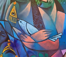 Charger l'image dans la galerie, AL HATTAB Nizar - Holland is a city of peace (tableau, Huile / Toile), détail