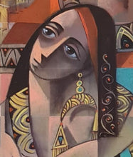 Charger l'image dans la galerie, AL HATTAB Nizar - Mother and daughter bride (tableau, Huile / Toile), détail