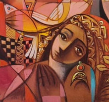 Charger l'image dans la galerie, AL HATTAB Nizar - the woman is the roots of the earth (tableau, Huile / Toile), détail