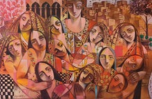 Charger l'image dans la galerie, AL HATTAB Nizar - the woman is the roots of the earth (tableau, Huile / Toile)