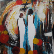 GUERRY Christiane - Amour (tableau, Acrylique  / toile)