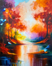 Charger l'image dans la galerie, Nathaly VERA - Reflets d'automne (tableau, Acrylique / toile)