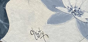 CHRISTY - Blue Fuyo , signature - ART ET MISS