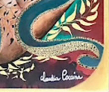 Charger l'image dans la galerie, Le poulpe, tableau acrylique de Claudia Coccina, signature