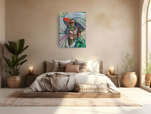 Charger l'image dans la galerie, AL HATTAB Nizar - Connection of the soul with the universe (tableau, Huile / Toile) mise en situation