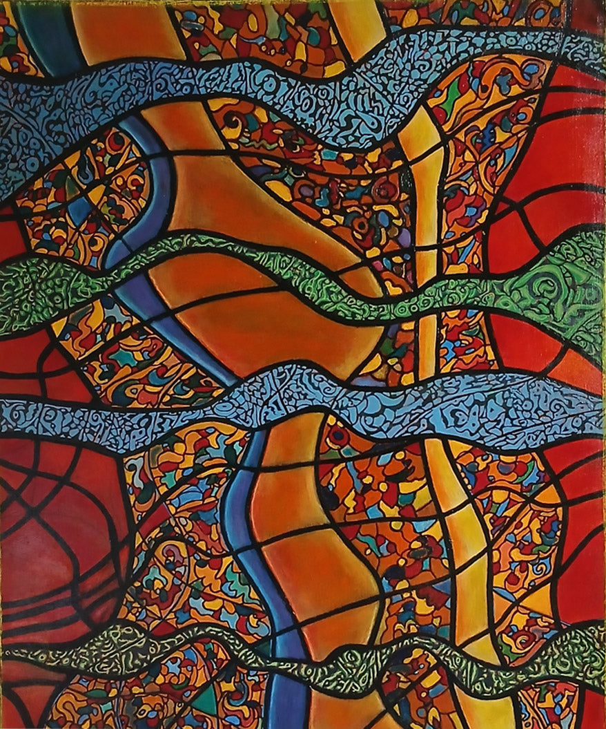 TOUSSAINT - Bombay (tableau, Acrylique / Toile)