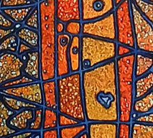 Charger l'image dans la galerie, TOUSSAINT - Mixed orange (tableau, Acrylique / Toile), Détail
