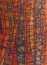 Charger l'image dans la galerie, TOUSSAINT - Mixed orange (tableau, Acrylique / Toile)