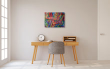 Charger l'image dans la galerie, DARDEAU Monique  - Désordre, tableau abstrait, Acrylique sur toile, mise en situation