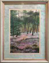 Charger l'image dans la galerie, DUNBAR Ann - Sologne forest , Aquarelle brodée et techniques mixtes, encadré