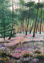 Charger l'image dans la galerie, DUNBAR Ann - Sologne forest , Aquarelle brodée et techniques mixtes