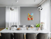 Charger l'image dans la galerie, DARDEAU Monique  - Envolée, tableau abstrait, Acrylique sur toile, mise en situation