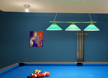 Charger l&#39;image dans la galerie, Tableau de Fappis,  mise en situation, salle  de billard