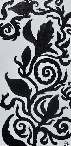 ALLIAUME Gilles - Fleurs d'ombre (tableau, Acrylique/canvas)