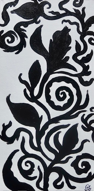 ALLIAUME Gilles - Fleurs d'ombre (tableau, Acrylique/canvas)