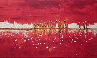 GUERRY Christiane - Le paradis blanc (tableau, Acrylique / toile),
